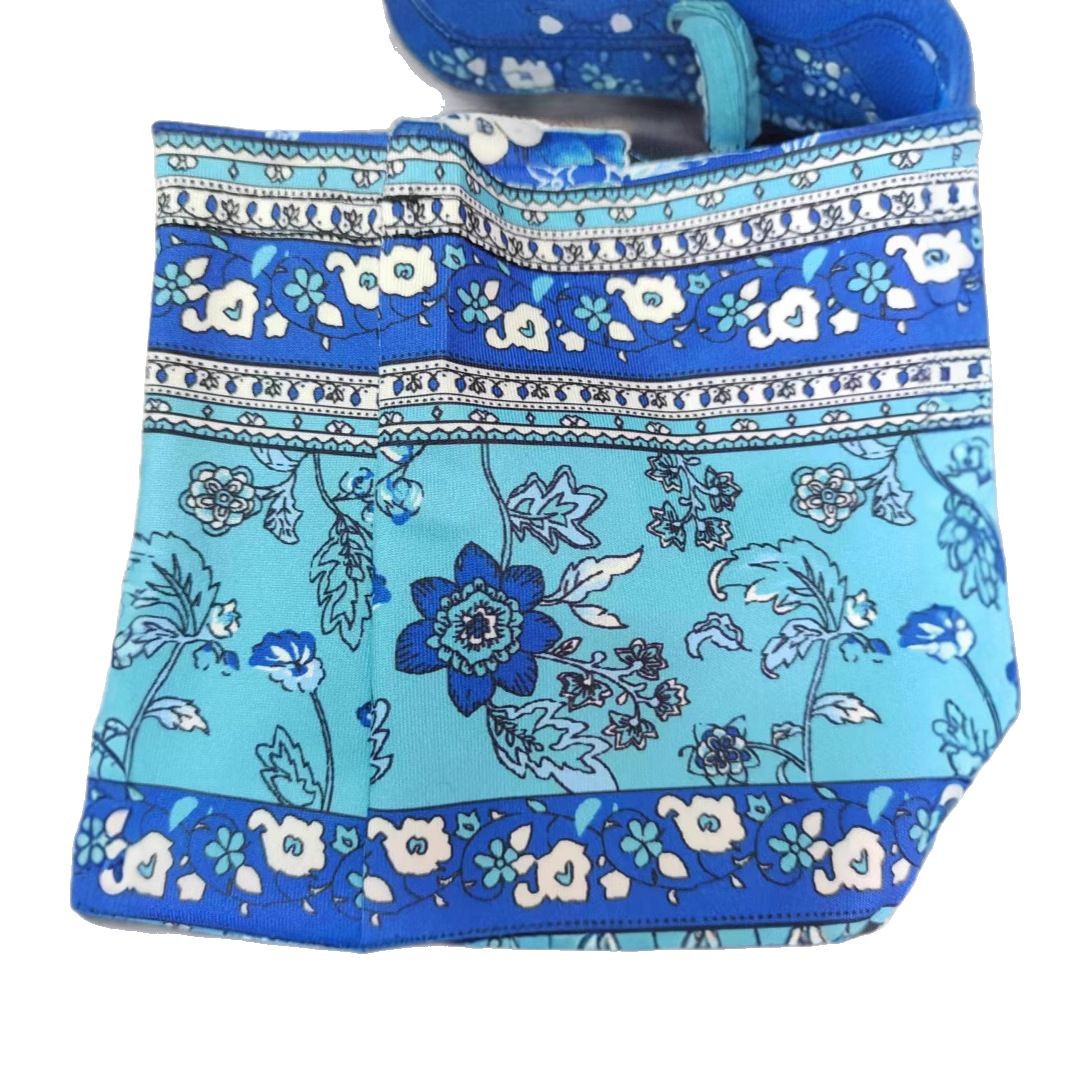 Summer Tassel Crew Neck Three-Quarter Sleeve Printed Dress