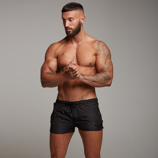 Sports Fitness Summer Casual Pants Muscle Workout Fifth Pants Men's Sports Running Beach Shorts
