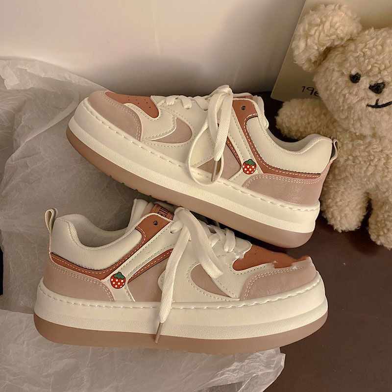 Japanese Ugly Cute Big Head Thick Sole All-match Shoes