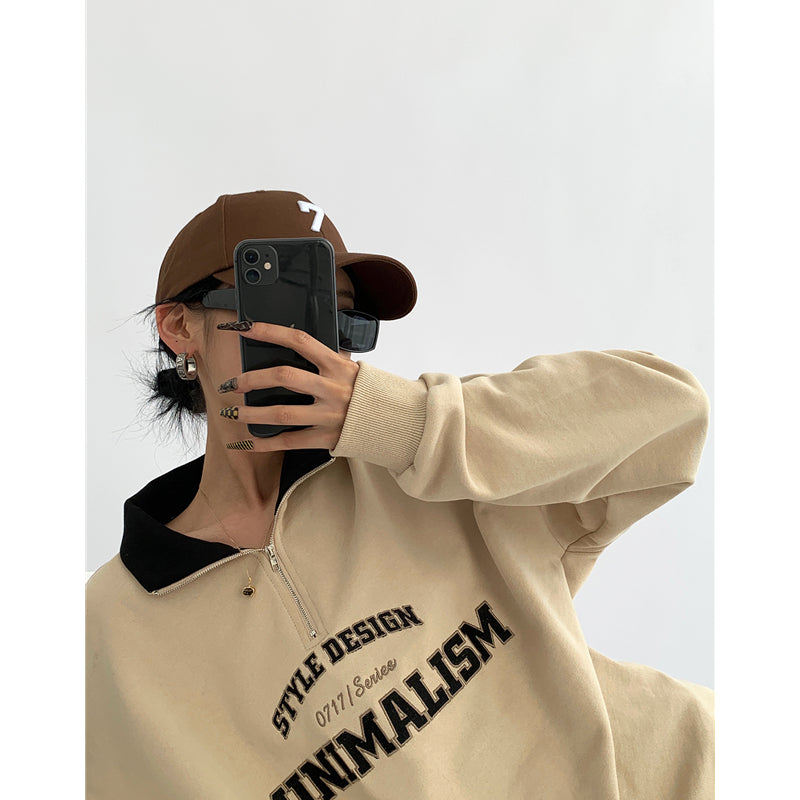 POLO Collar Sweater Women's Thin Loose And Slim