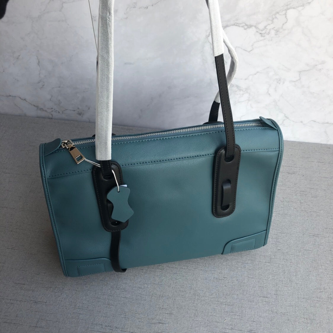 Solid Color Large Capacity Tote Bag Leather Shoulder Bag