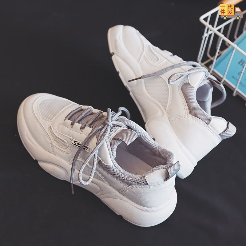 Korean Version All-match Running Mesh White Casual Shoes