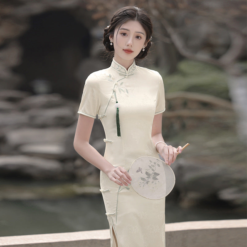 Girl's New Chinese Style Polyester Temperament Dress