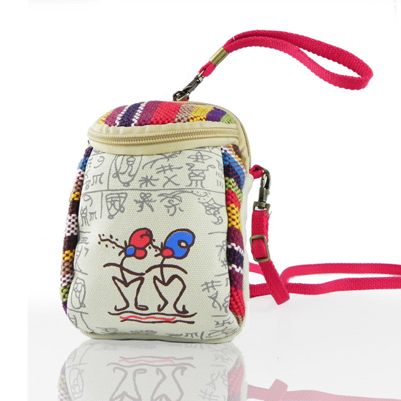 Yunnan Ethnic Single Shoulder Cross Body Handbag Multi-purpose