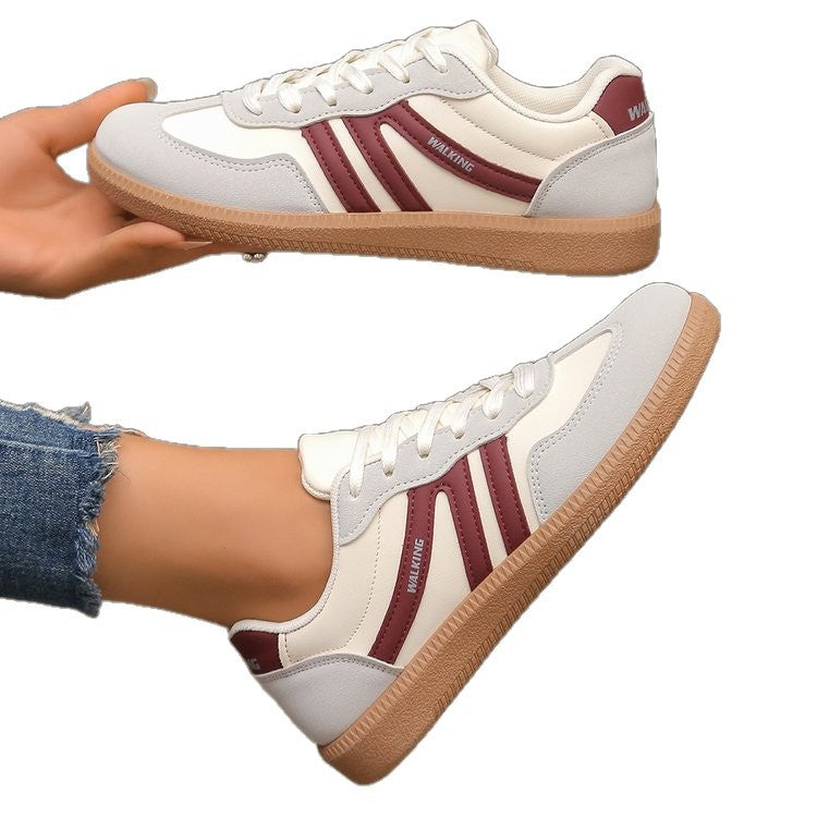 European And American-style Retro Color-Block Sneakers