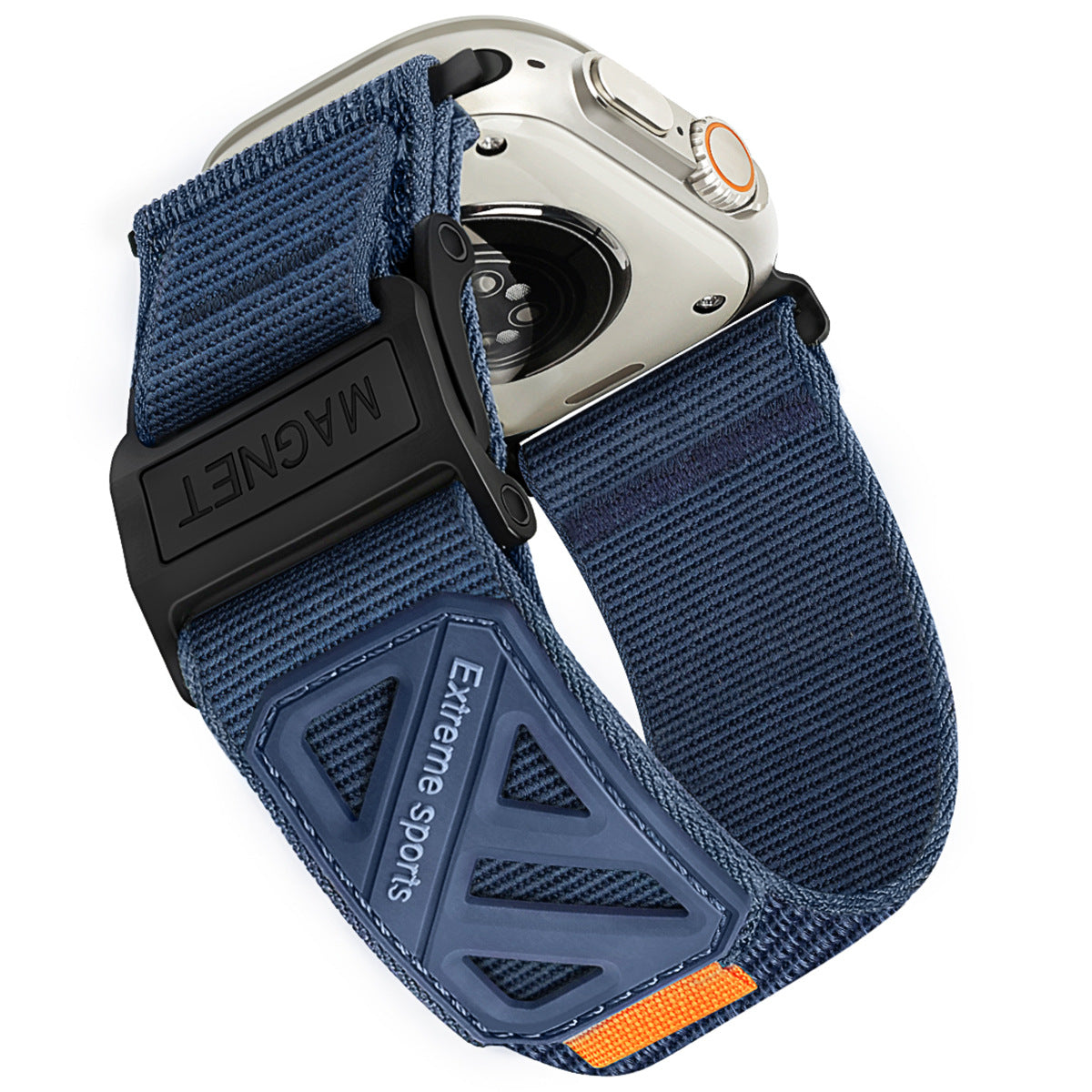 Magnetic Loop Climbing Nylon Canvas Sports Velcro Watch Strap