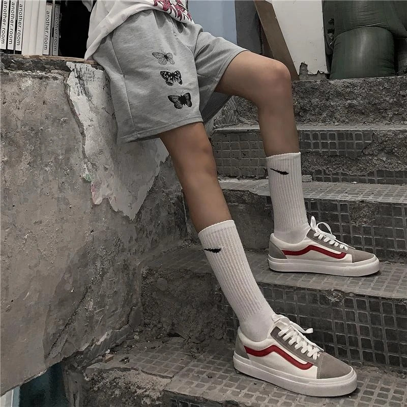 Sports Simple Butterfly Print Women's Shorts