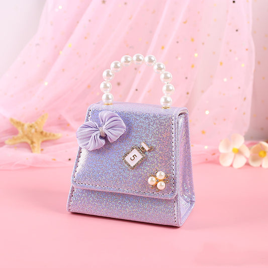 Pearl Portable Diagonal Dual-use Trendy Children's Bag