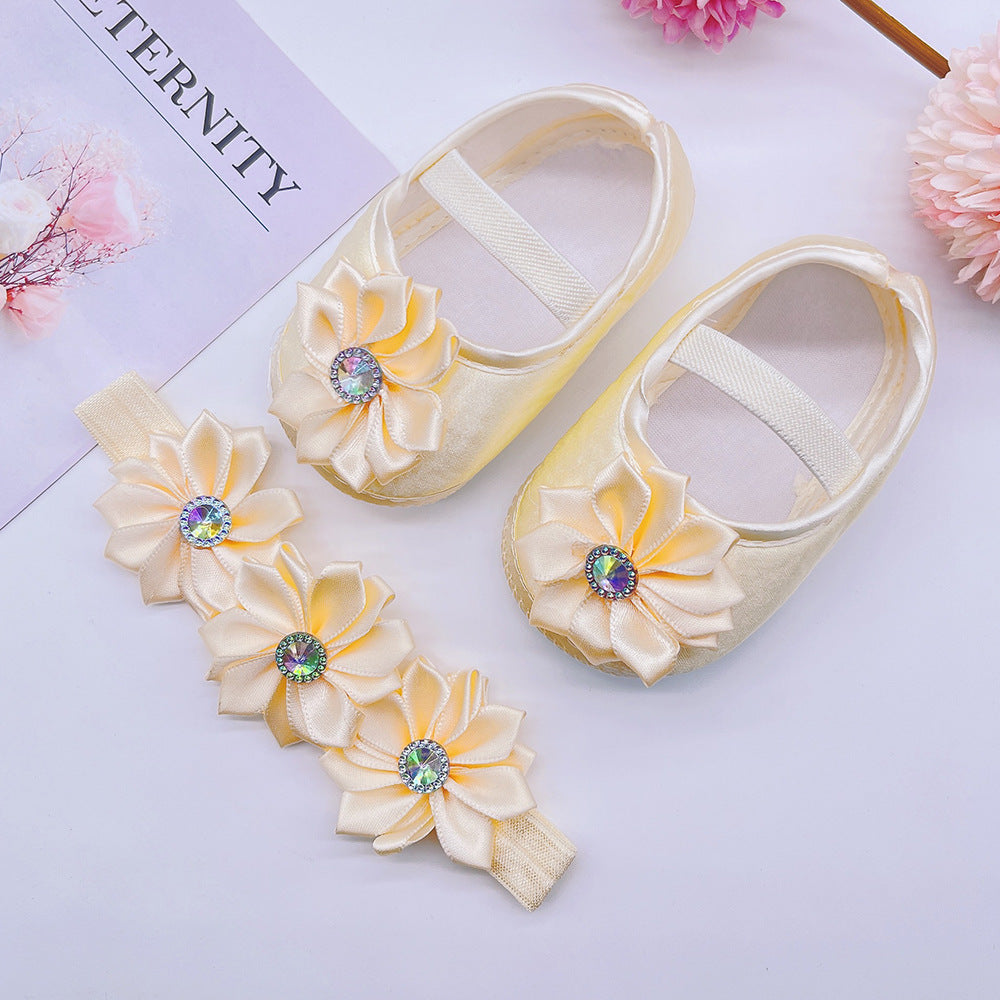 Spring And Autumn New Baby Princess Shoes 0-1 Years Old Baby Shoes Cloth Bottom Pumps 3-5-8-9-10 Months Toddler Shoes