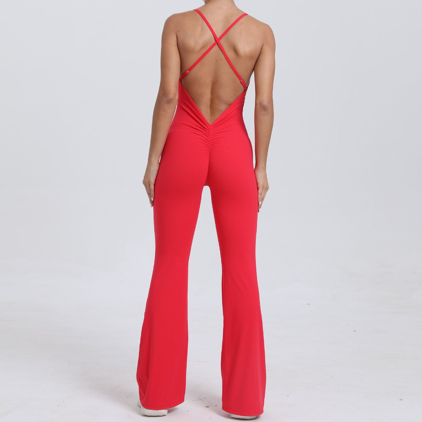 Shoulder Strap Horn Yoga Jumpsuit