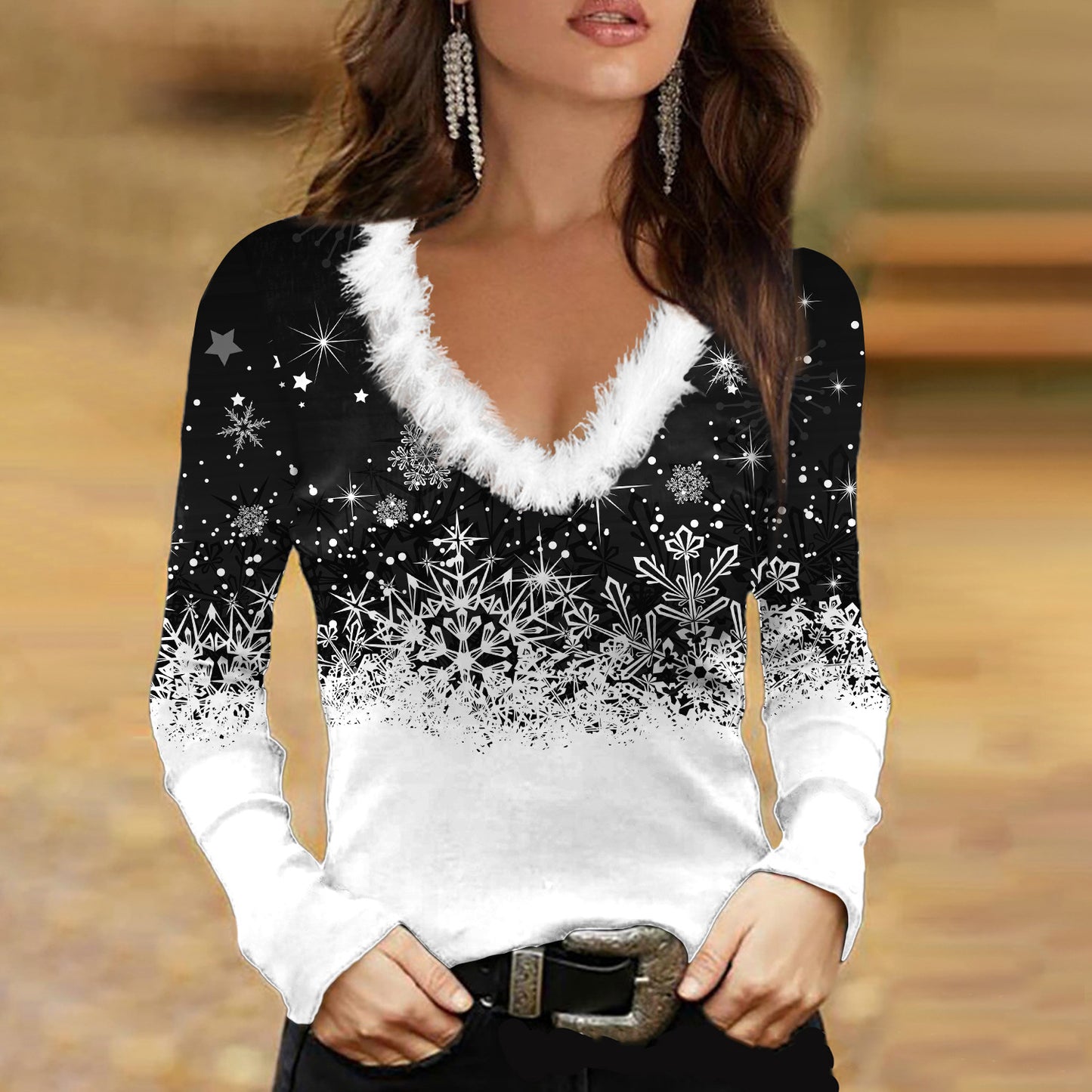 Women's Autumn And Winter Christmas Long Sleeve Elegant