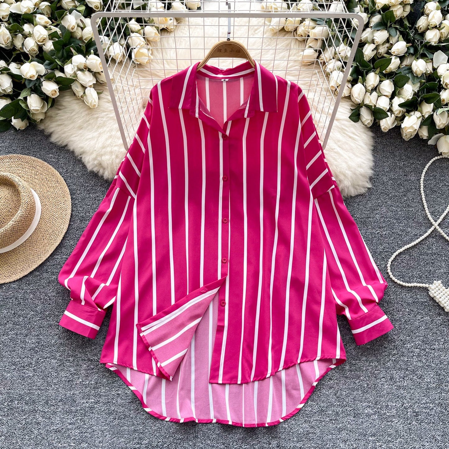 Loose, Mid-length Plus-size Shirt That Looks Slimming And Stylish
