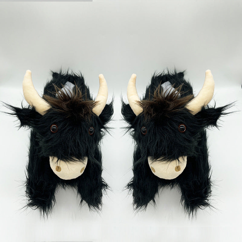 Men's And Women's Scottish Yak Slippers Cotton Shoes