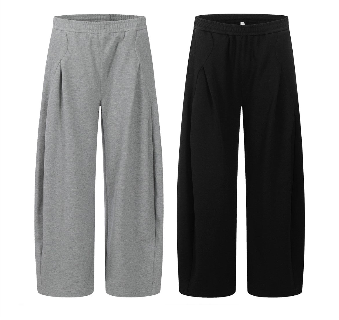 American-style Wide-leg Pants With Deconstructive Design