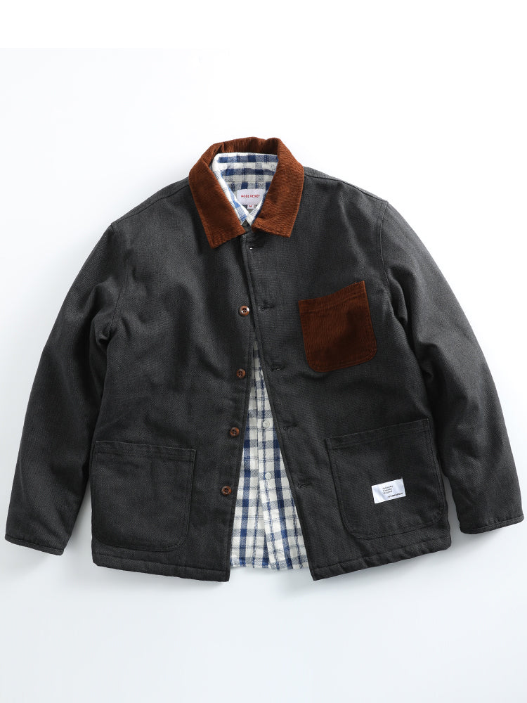 Retro Style Workwear Cotton Corduroy Jacket Coat