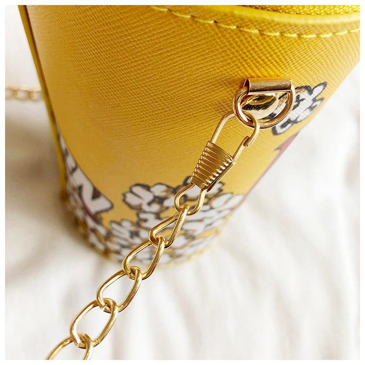 Women's New Creative Popcorn Chain Crossbody Cylindrical Bag