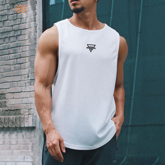 Muscle Men's Fitness Sports Vest Breathable Stretch Mesh