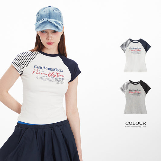Letter Short-sleeved T-shirt Women's Top