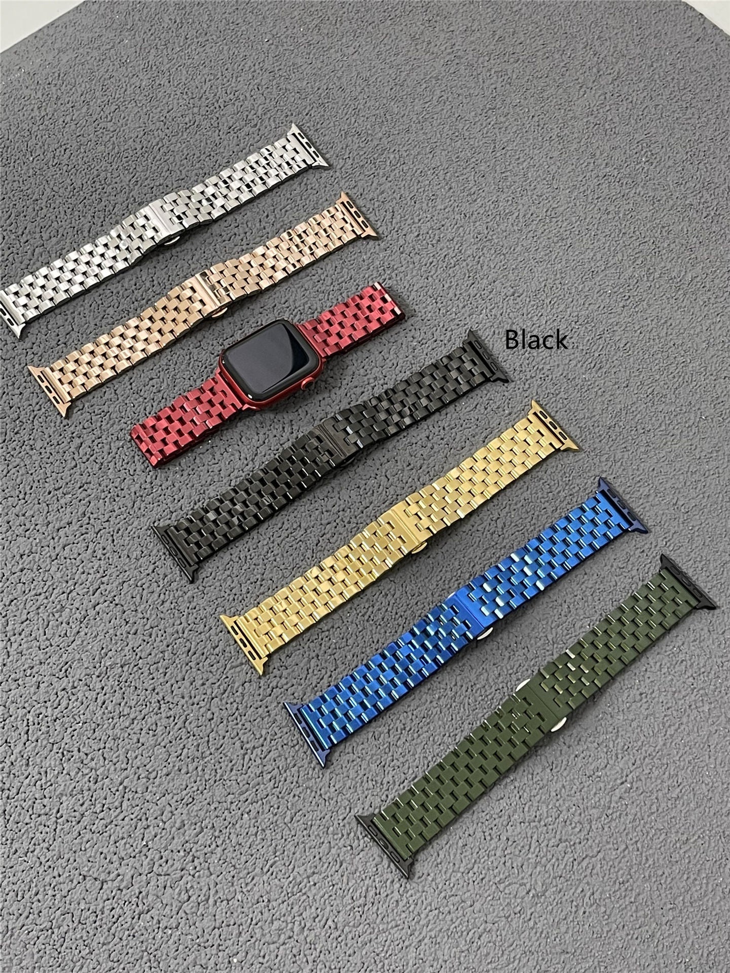 Seven-Color Braided Stainless Steel Strap