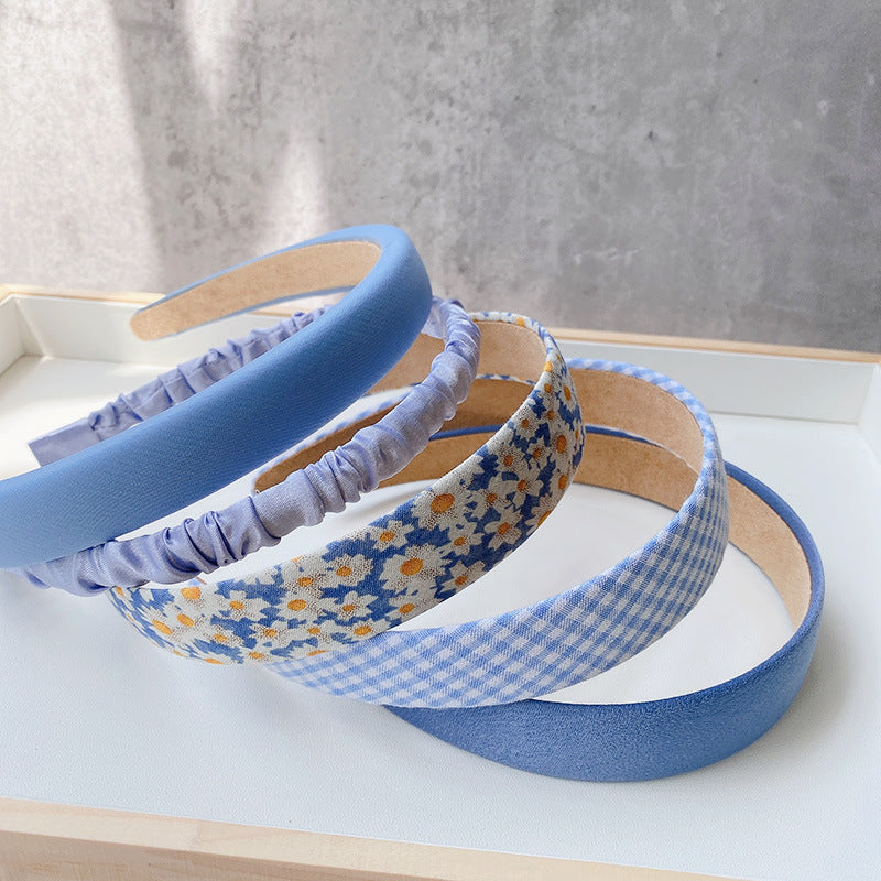 Floral Fabric Solid Color Clip For Women
