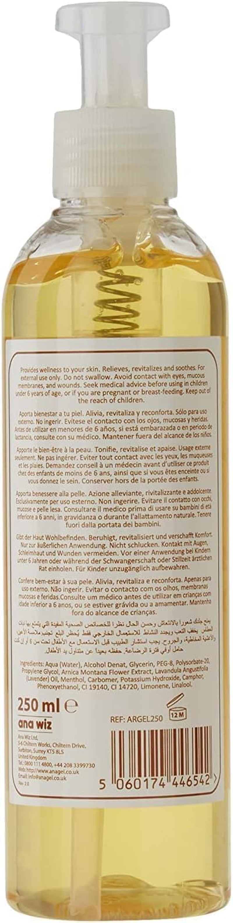 – Gel De Árnica Con Dispensador De Bomba 250 Ml