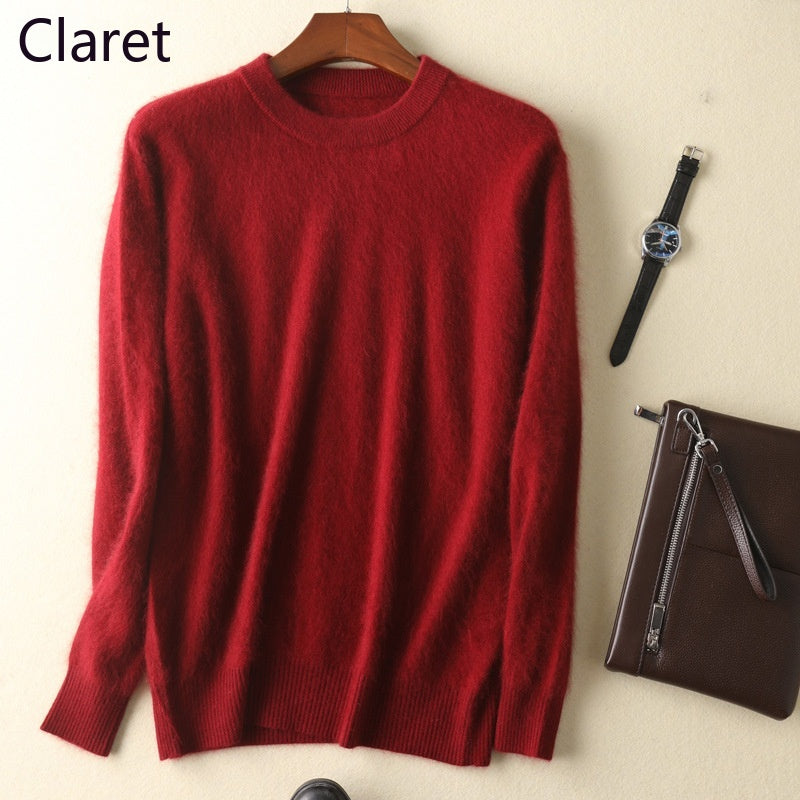 Cashmere Round Neck Pullover Thickened Woolen Bottoming Sweater