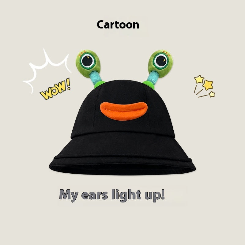 Spring And Summer Cute New Cartoon Frog Fisherman Hat