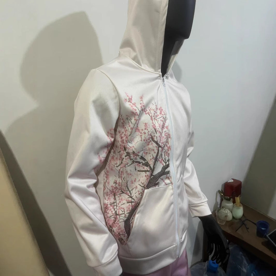Women's Sweater 3D Digital Printing Zip-up Shirt
