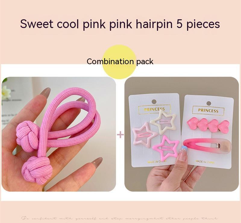Girls' High-end Hair Band With Rubber Band