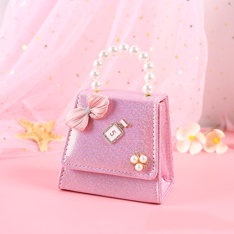 Pearl Portable Diagonal Dual-use Trendy Children's Bag