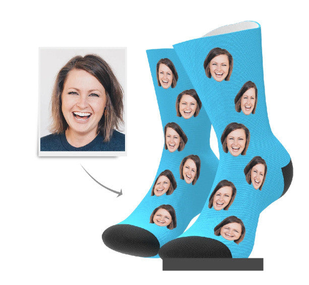 Personalized Photo  Socks To Map To Make Tube