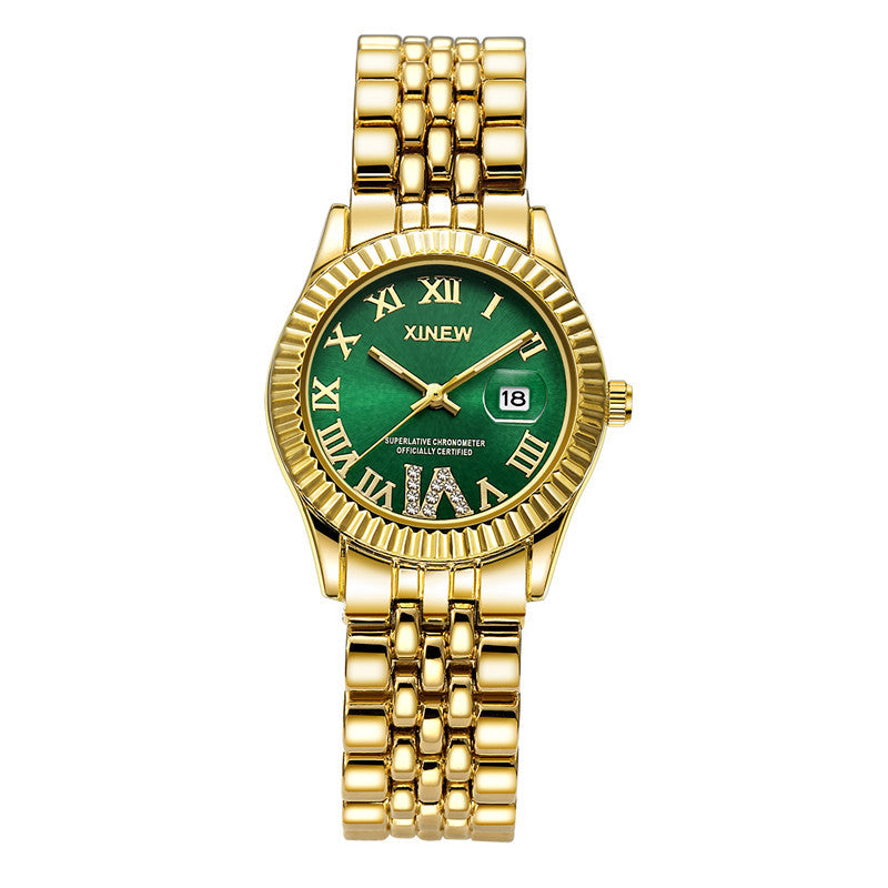 Children's Fashion Casual Alloy Belt Calendar Quartz Watch