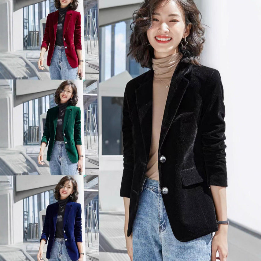 Velvet Blazer Slim Fit And Vintage Style Suit