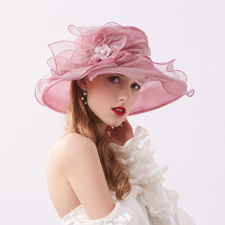 Women's Fashion Floral Large Brim Foldable Beach Sun Hat