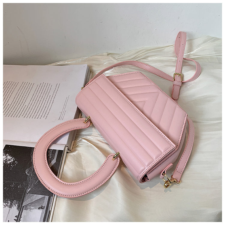 Trendy Fashion Folded Crossbody Bag Stripes