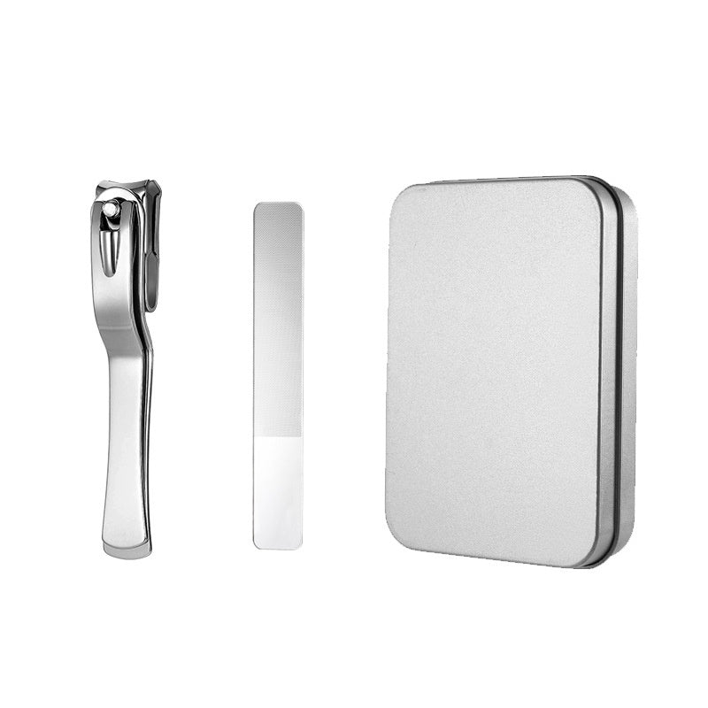 Stainless Steel Nail Large Opening Household Portable Large 360 Degrees Rotating Nail Clippers
