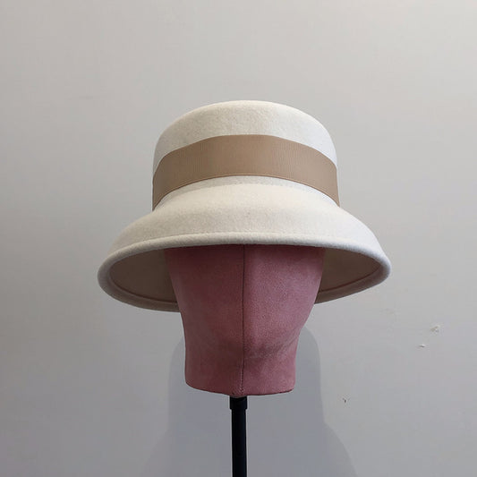 Women's Fashion Vintage Wool Tweed Hat