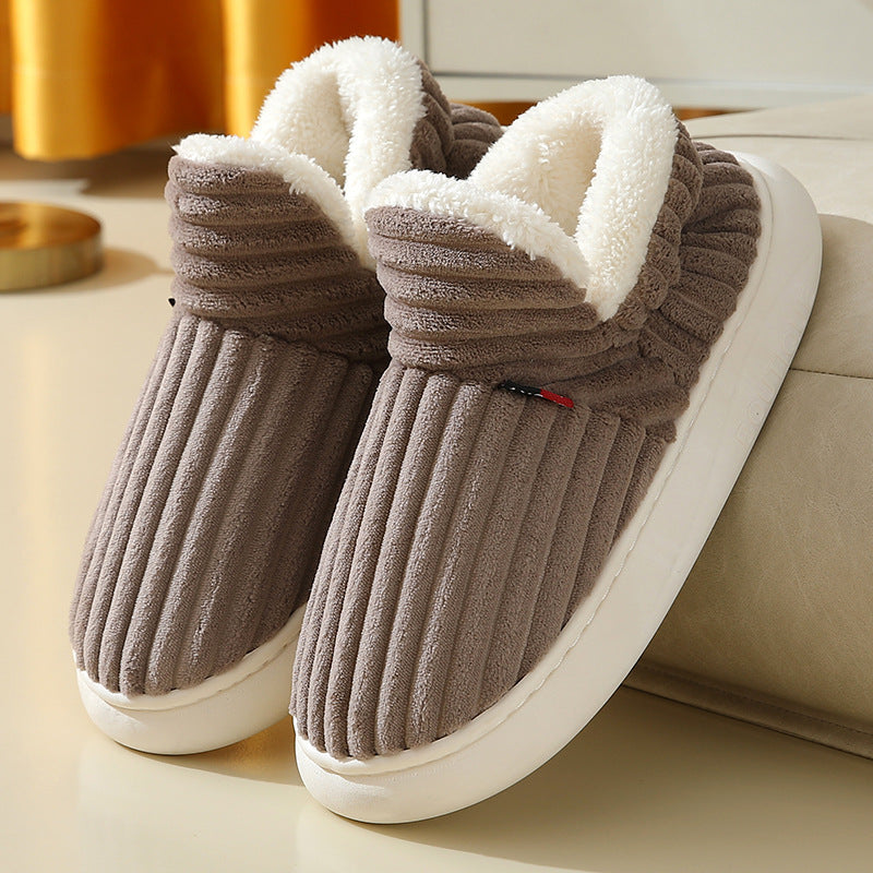 Women's Autumn And Winter Thick-soled Home Warm Couple Slippers