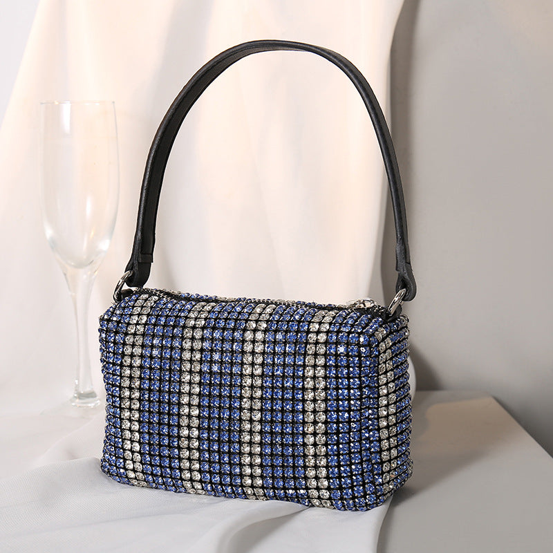 Rainbow Rhinestone Gradient Handbag