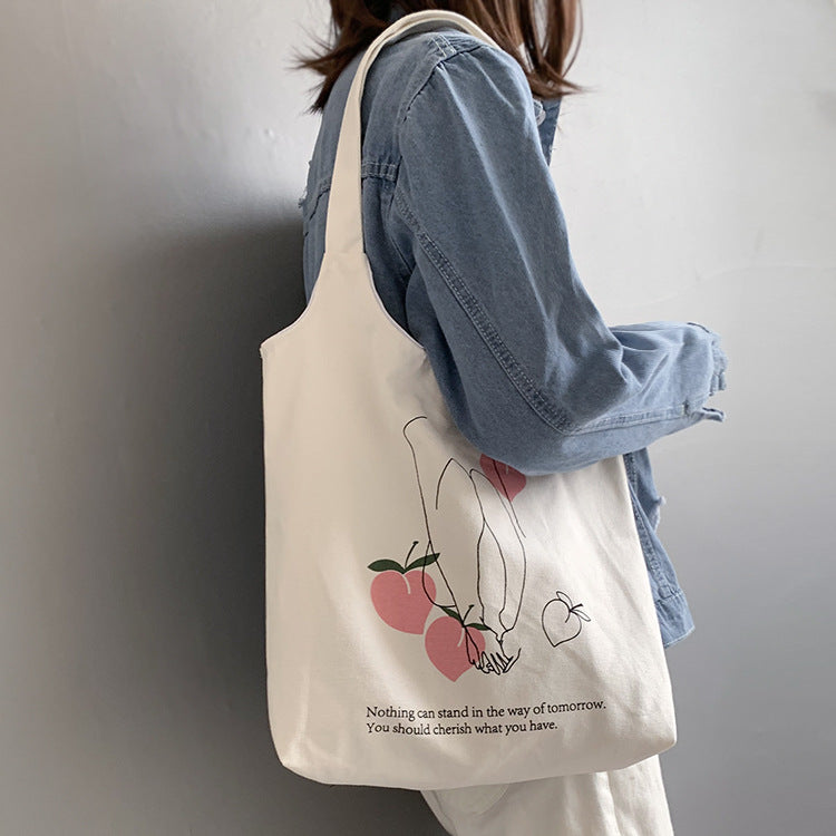 Insimple Handheld Printed Canvas Bag