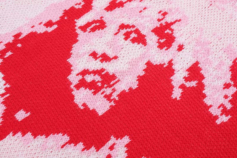 Mændenes High Street Jacquard-striktrøje med heldækkende print og rund hals