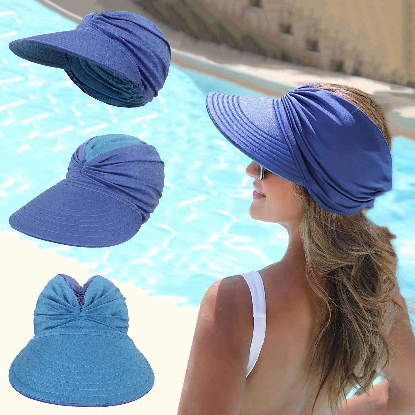 Sun Protection Hat Double-sided Big Brim Air Top Sports
