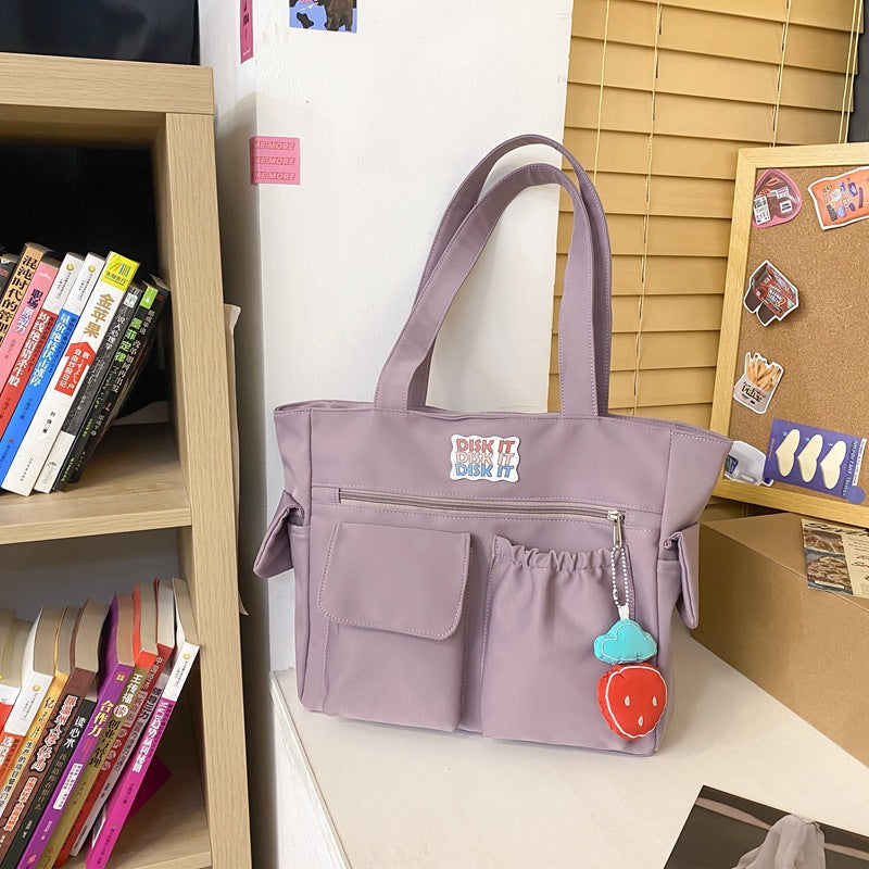 Women's Fashionable And Versatile Casual Solid Color Shoulder Bag