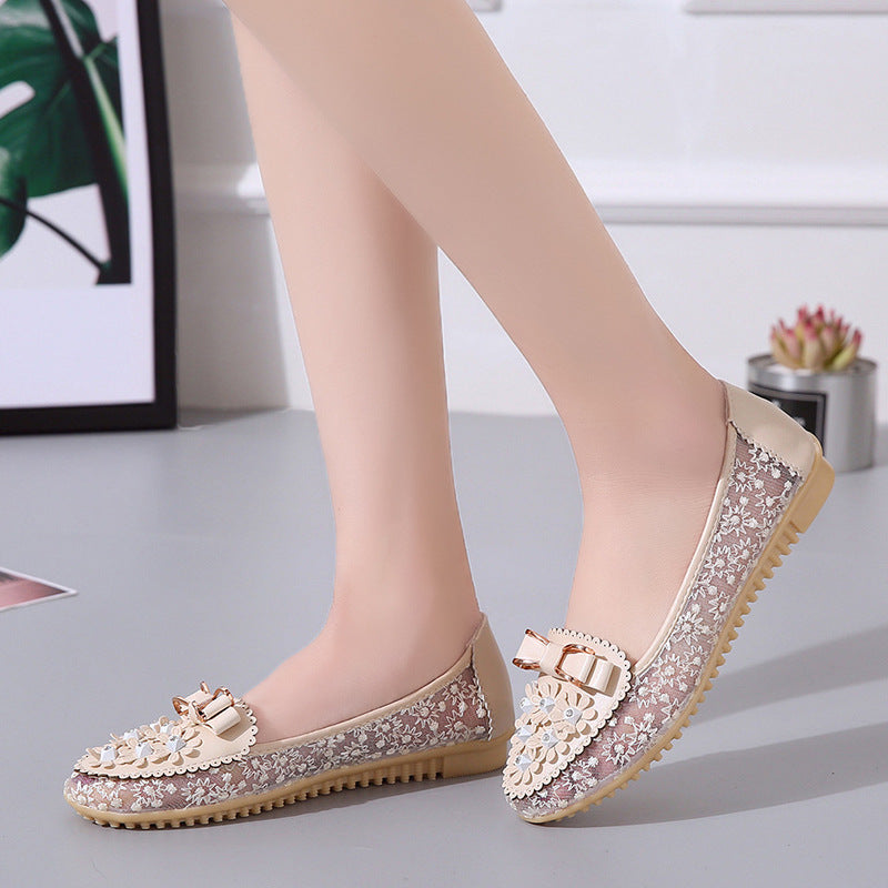 Women's Leather Shoes Soft Bottom Non-slip