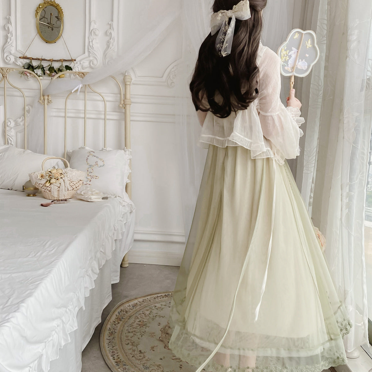 Dress With Super Fairy Lace Patchwork Mesh