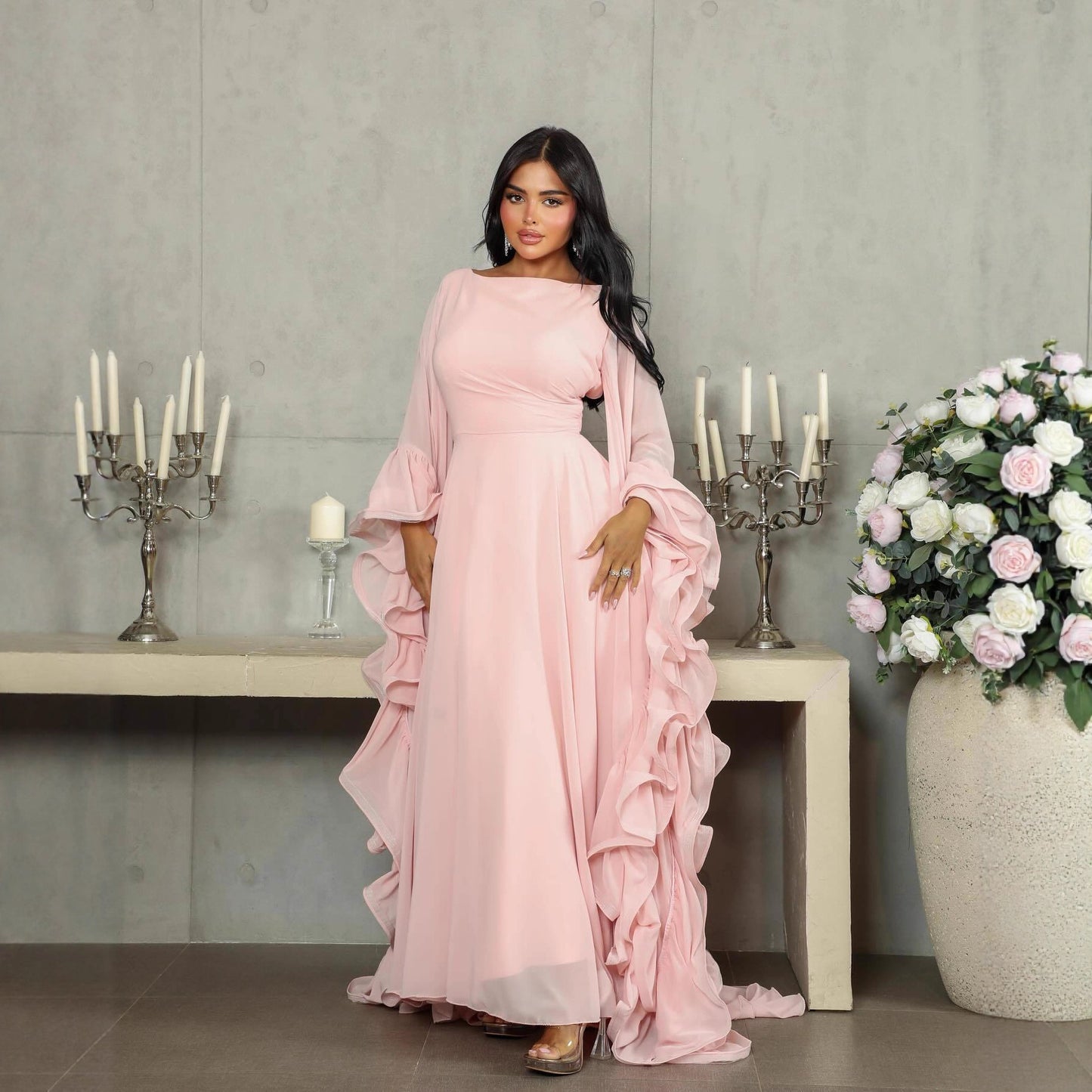 Large Voluminous Tulle Ball Gown Evening Dress For Women