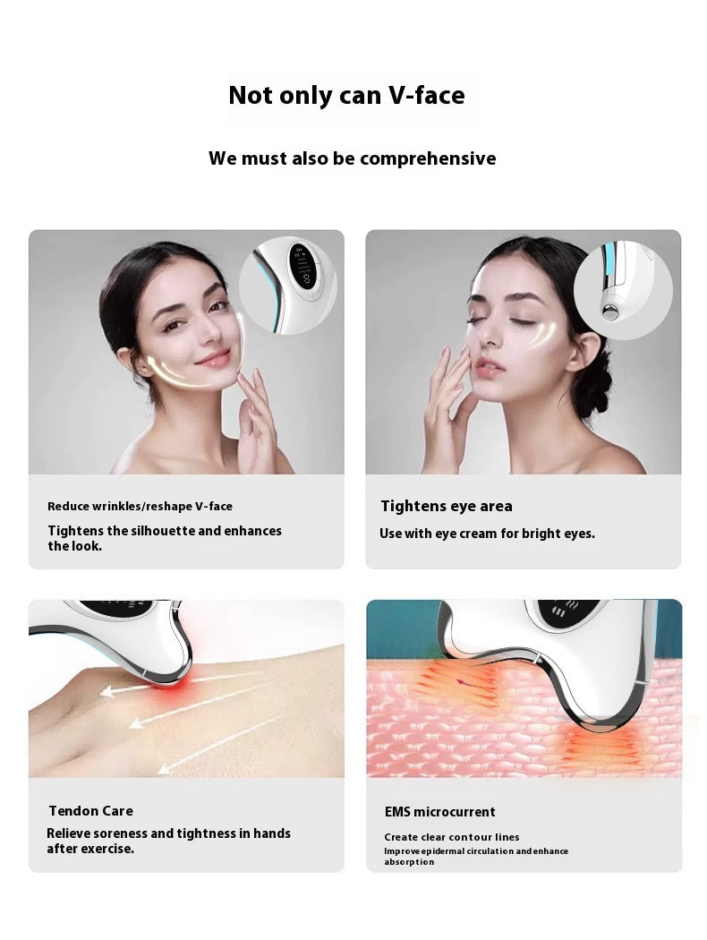 New Constant Temperature Inductive Therapeutical Micro Current Scraping Beauty Instrument