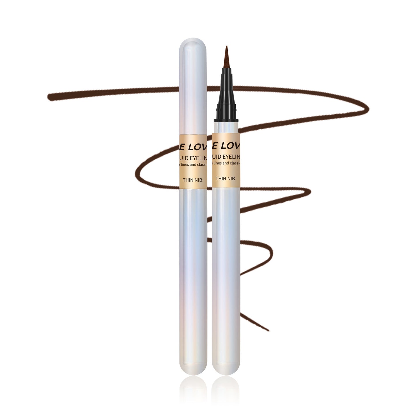 Quick-drying Durable Waterproof And Sweatproof Not Smudge Smear-proof Makeup Brown Liquid Eyeliner