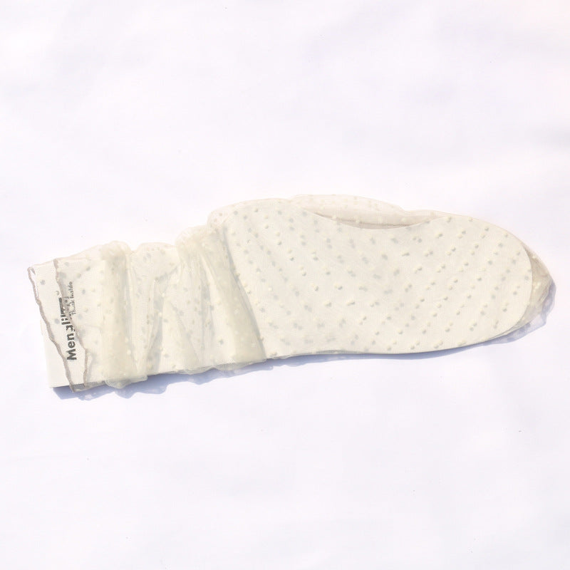 Delicate Mesh Fairy Polka-Dot Glass Stockings
