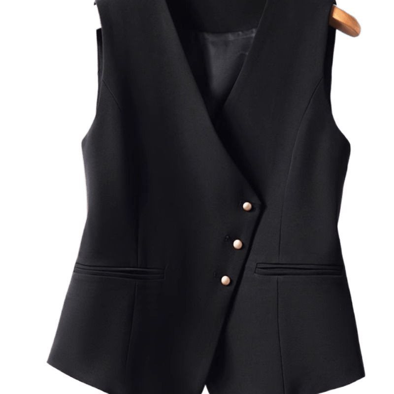 Spring And Autumn Sleeveless Coat Temperament Vest Top